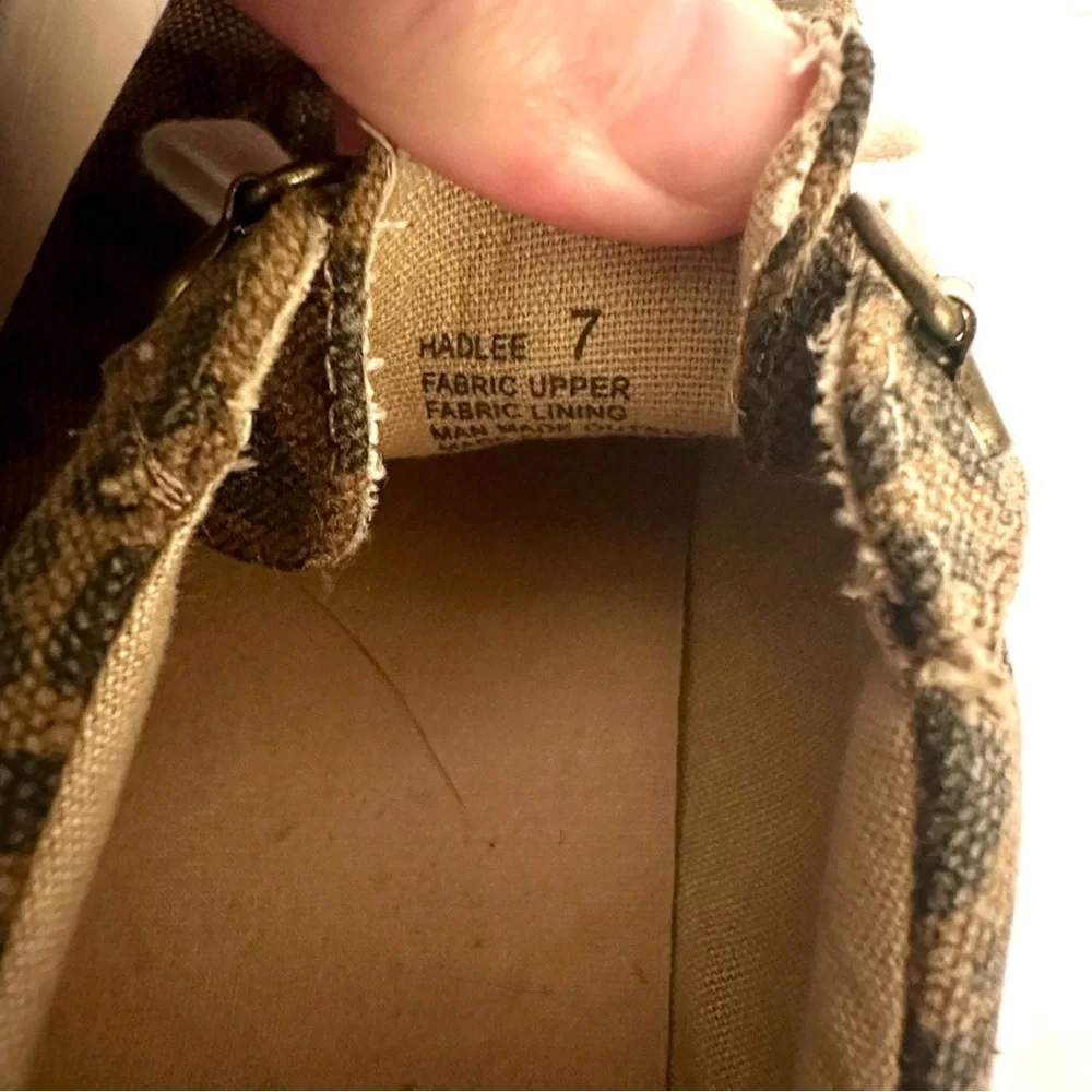 Yellow Box Cheetah Platform Sneakers Size 7